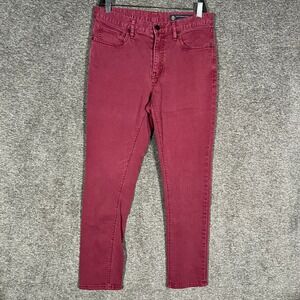 Roark Standard Slim Fit Denim‎ Jeans Mens 32x32 Red Casual Open Roads